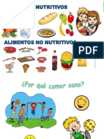 Alimentos Nutritivos y No Nutritivos - Inicial