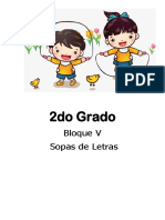 2do Grado - Bloque 5 - Sopa de Letras