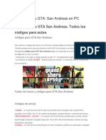 Códigos para GTA