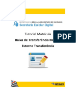 Tutorial Baixa Transferência e Estorno Matrícula