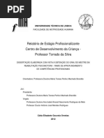 Slidex.tips Relatorio de Estagio Profissionalizante Centro de Desenvolvimento Da Criana Professor Torrado Da Silva