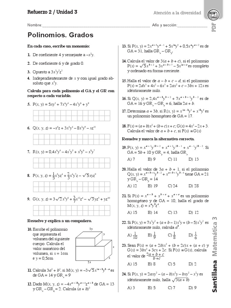 Polinomios Ciencia Computacional Algoritmos