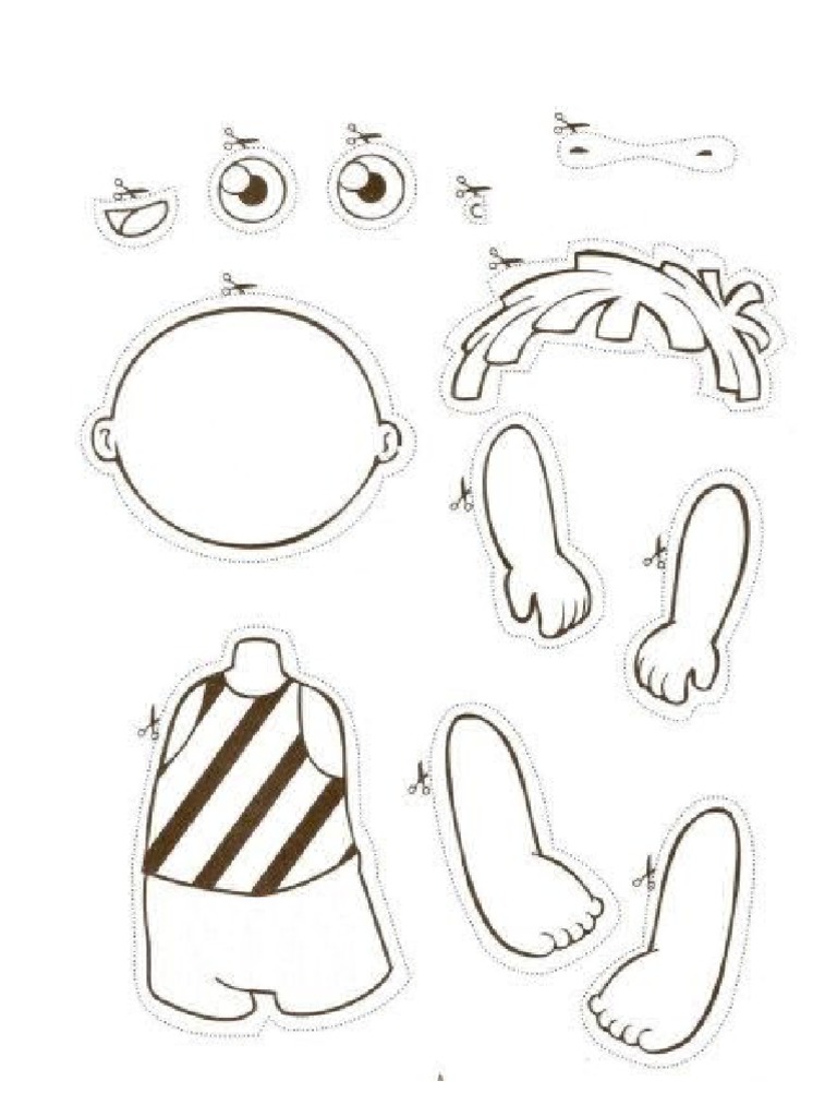 Cut And Paste Parts Of Body