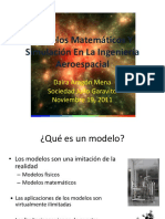 Modelos Matemáticos Y Simulación en La Ingeniería Aeroespacial