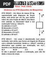 Aplicação Das Leis de Newton - Questões de Dinâmica No IFTO