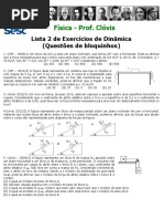 Lista 2 de Exercícios de Dinâmica (Questões de Bloquinhos) 