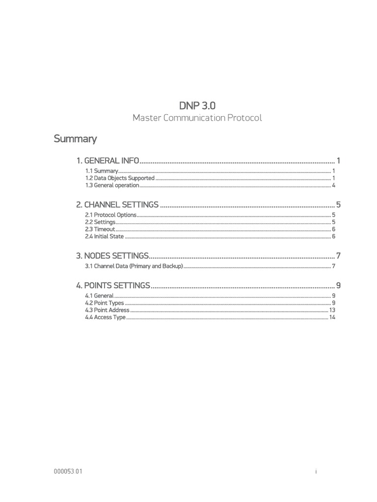 DNP3 Master Protocol Overview | PDF | Port (Computer Networking ...