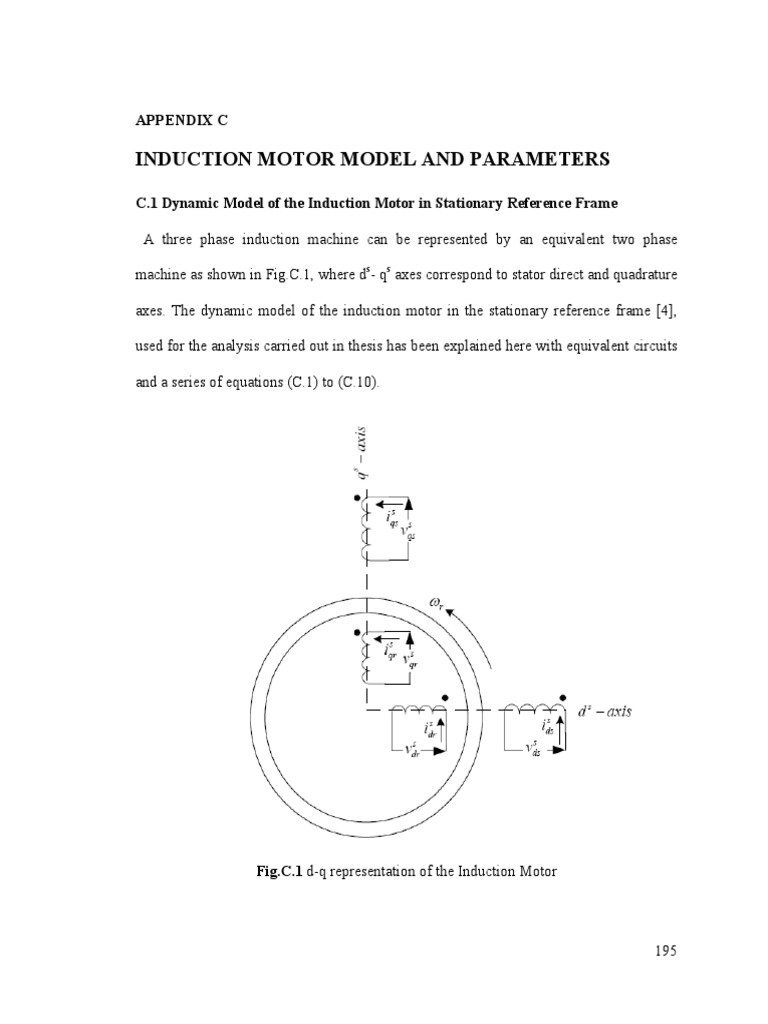 Induction Motor Dynamic Modeling and Parameters | PDF | Electric Motor ...