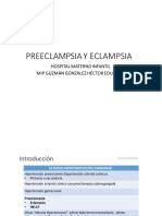 Preeclampsia Y Eclampsia: Hospital Materno Infantil Mip Guzmán González Héctor Eduardo