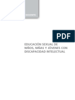 Educación Sexual de Niños, Niñas y Jóvenes Con Discapacidad Intelectual