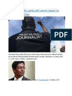 Journalists in Sri Lanka Still Cannot Report On Wartime Atrocities