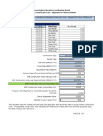 Texas Higher Education Coordinating Board Standard Construction Cost - Adjusted For Future Inflation