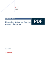 Licensing Notes For Oracle'S Peopletools 8.54