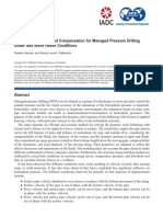 SPE/IADC-173005-MS Elastic Pipe Control and Compensation For Managed Pressure Drilling Under Sea Wave Heave Conditions