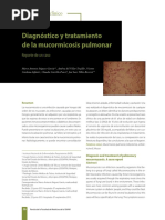 Diagnóstico y Tratamiento de La Mucormicosis Pulmonar: Caso Clínico