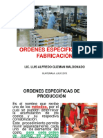 Primera Parte Ordenes Especificas de Fabricación