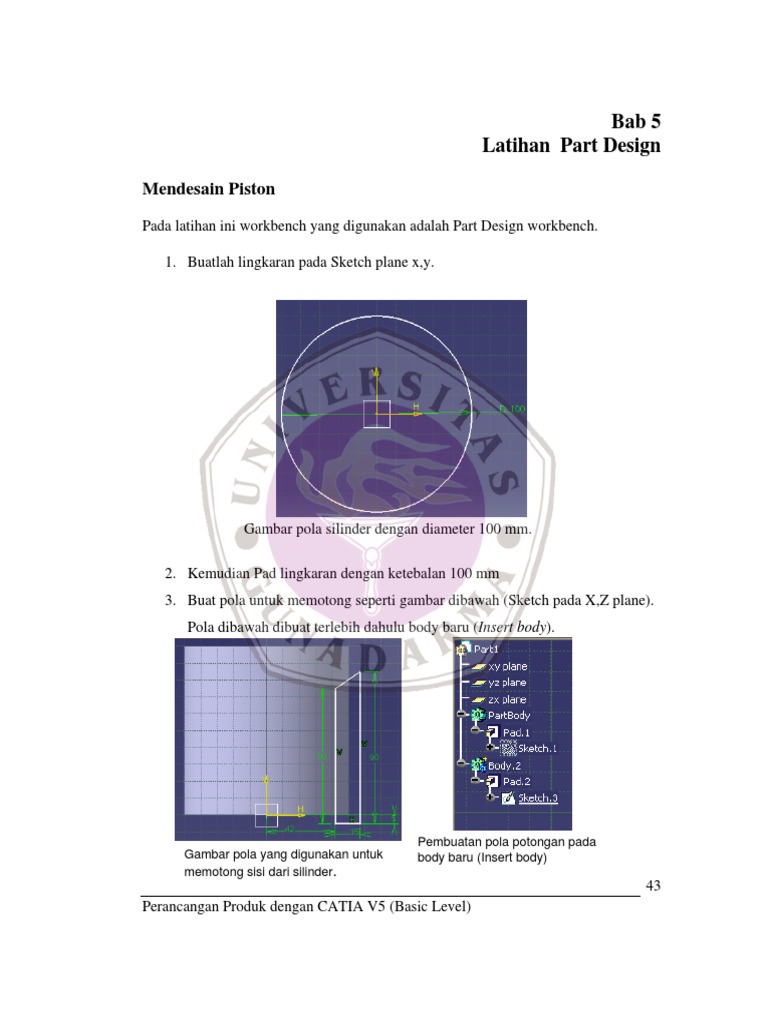 Desain Piston Menggunakan Part Design | PDF | Griya & Taman | Teknologi ...