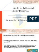 Evolución de Los Talleres Del Cluster Comercio
