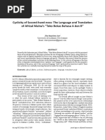 Cyclicity of Second-Hand-Ness: The Language and Translation of Afrizal Malna's "Toko Bekas Bahasa A Dan B"