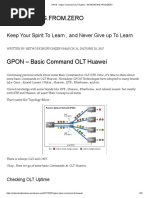 Gpon - Basic Command Olt Huawei - Networking - From.zero