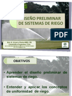 Diseño Preliminar de Sistemas de Riego Marzo 2014