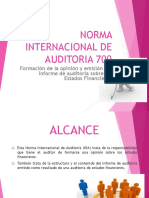 AUDITORIA  700- 799 Formación de la opinión y emisión del informe de auditoria sobre los Estados Financieros.pptx