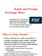 06 INBU 4200 Fall 2010 Parity Models and the Foreign Exchange Rate