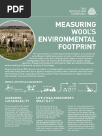 Measuring wool's footprint
