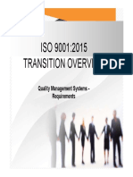 ISO 9001:2015 Transition Overview: Quality Management Systems - Requirements