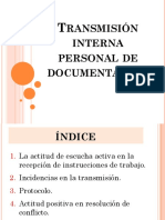 Transmisión Interna Personal de Documentación