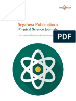 Physical Science Journals - Sryahwa Publications