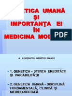 Curs 1 MG Introduce Re Si Structura ADN Oct 2009 PDF