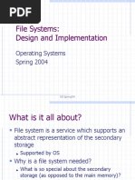 File Systems: Design and Implementation