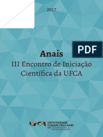 Anais III Encontro Iniciação Científica UFCA