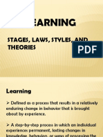 Learning: Stages, Laws, Styles, and Theories