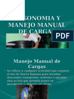 Ergonomia, Manejo Manual de Cargas