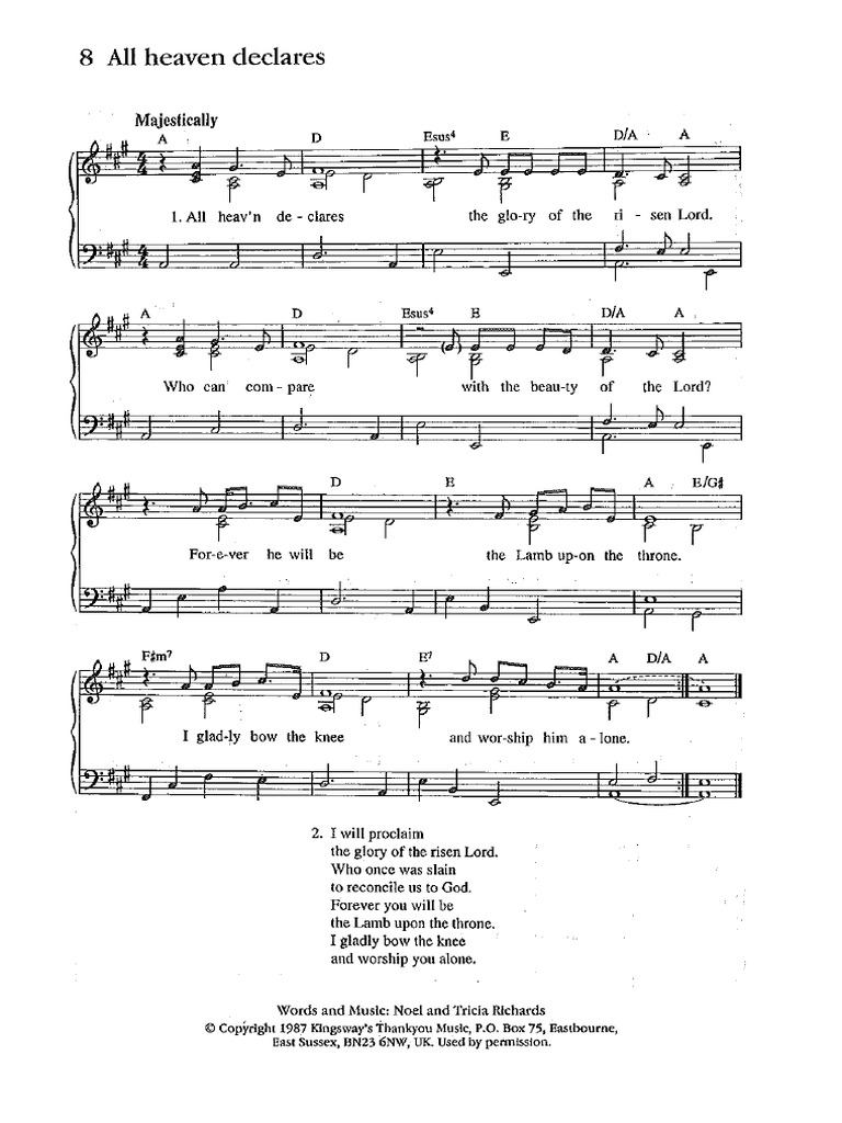 8 All Heavens Declares 4x4