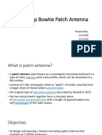 Microstrip Bowtie Patch Antenna