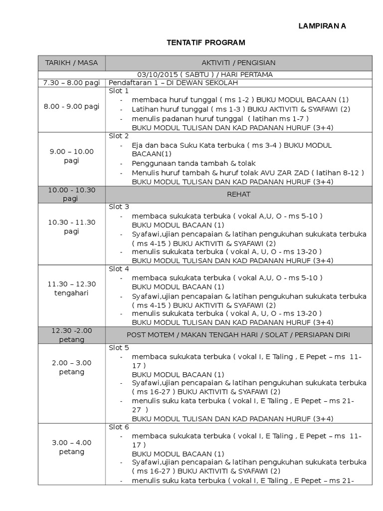 Program Pembelajaran KCJ 2015 | PDF | Kajian Bahasa Asing