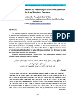 A Mathematical Model For Predicting Autoclave Expansion For Iraqi Portland Cements