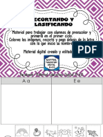 Ejercicios de Clasificación de Acuerdo A La Inicial PDF