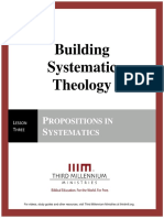 Building Systematic Theology – Lesson 3 – Transcript