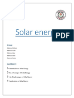 Solar Energy: Content