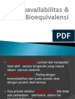 Bioavailabilitas & Bioequivalensi