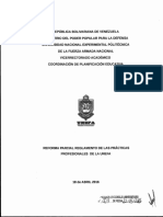 Reforma Parcial Reglamento de Las Prácticas Profesionales de La Unefa Mayo 2016 PDF