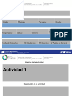 Formato para Reporte de Actividad Culturales