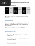 Handout 7 - The Conversion of Saul