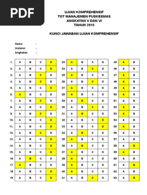 Contoh Soal Dan Jawaban Ujian Komprehensif Manajemen Dapatkan Contoh