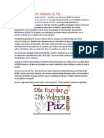 Día Escolar de La No Violencia y La Paz