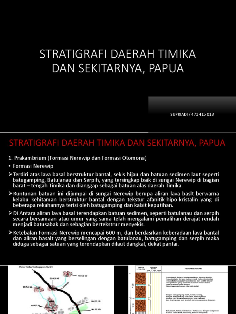Stratigrafi Daerah Timika Dan Sekitarnya, Papua | PDF